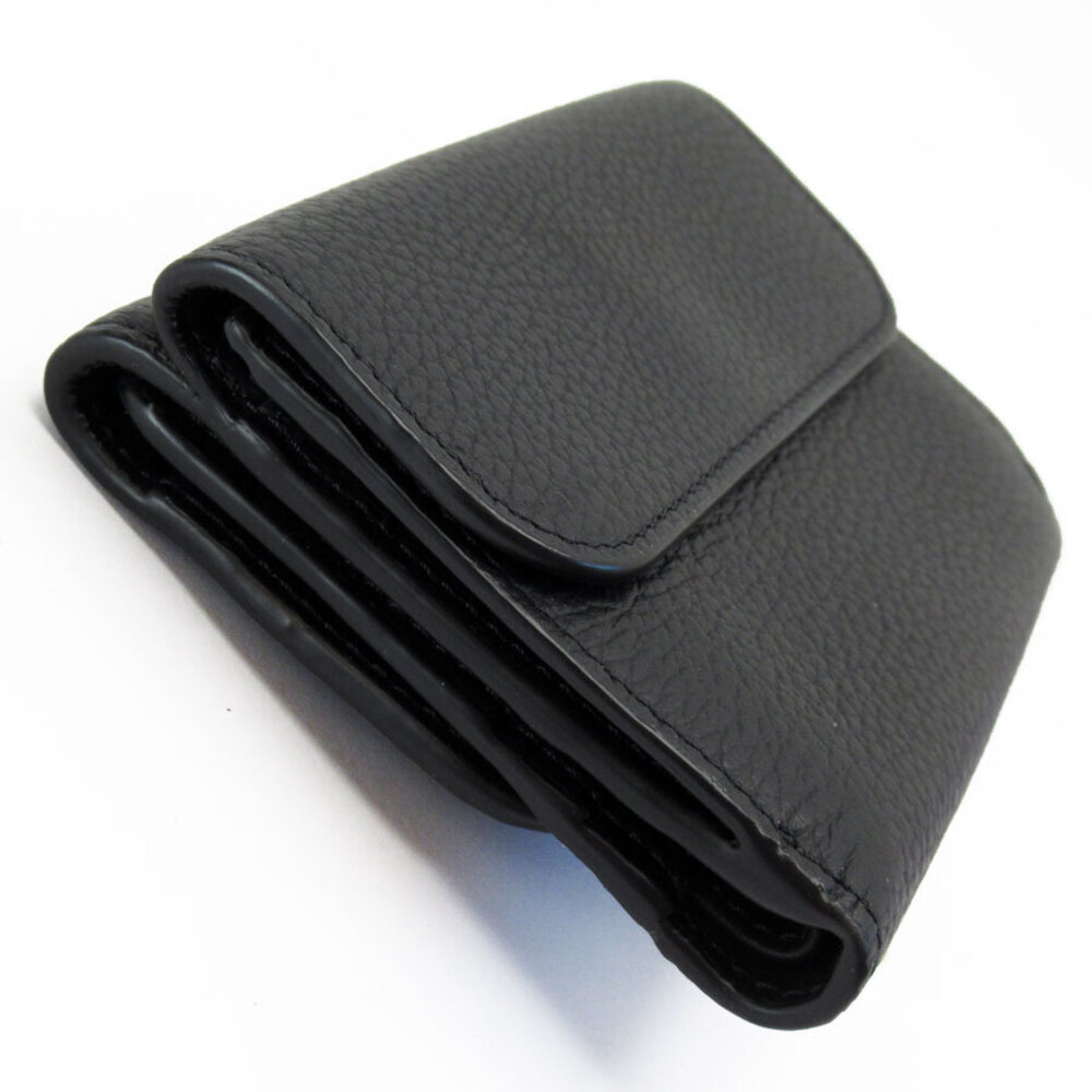 Chloe wallet leather tri fold black